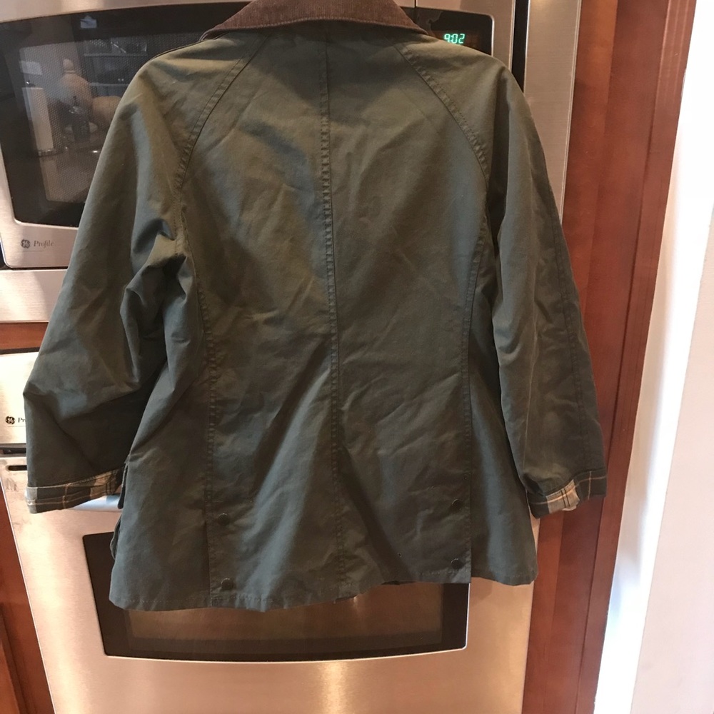 Barbour jacket. Green size 4. Barely ever worn.
